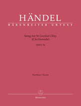 Song for St Cecilia's Day, HWV 76 SATB Full Score cover